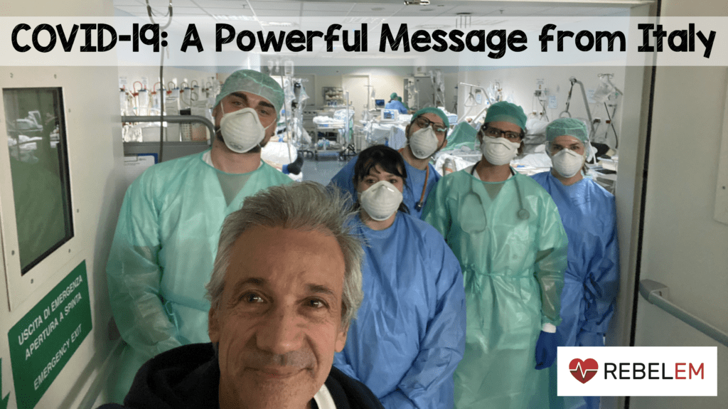 COVID-19: uma mensagem poderosa da&nbsp;Itália